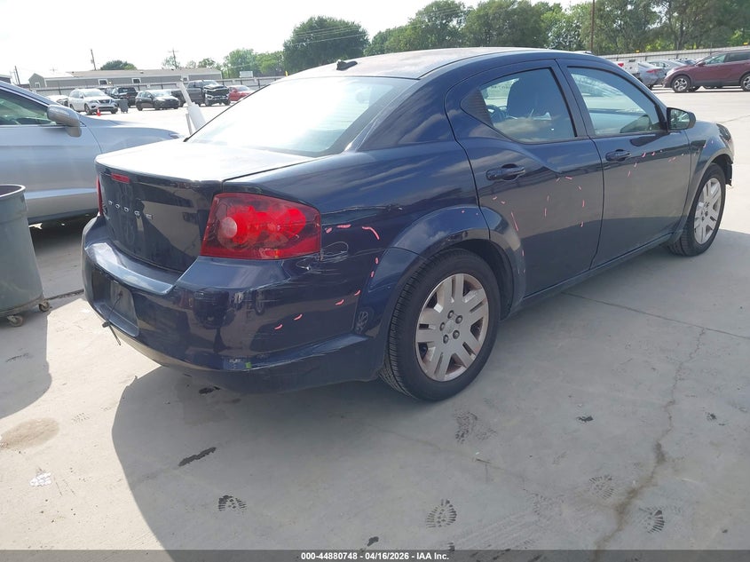 1C3CDZAB1DN616454 2013 Dodge Avenger 2.4 Se blue