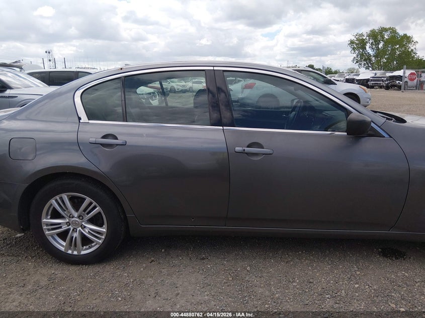 2010 Infiniti G37X VIN: JN1CV6AR7AM450031 Lot: 44880762