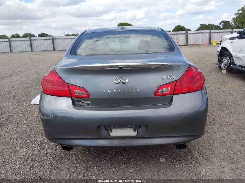 2010 Infiniti G37X VIN: JN1CV6AR7AM450031 Lot: 44880762