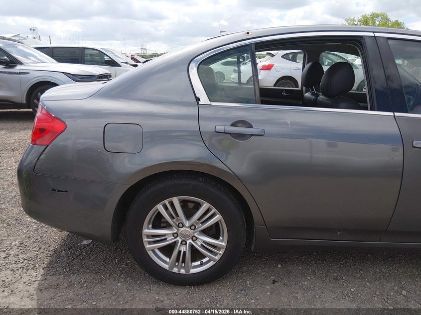 2010 Infiniti G37X VIN: JN1CV6AR7AM450031 Lot: 44880762
