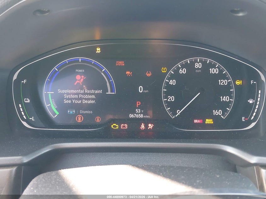 VIN 1HGCV3F59MA008313 2021 HONDA ACCORD HYBRID EX-L