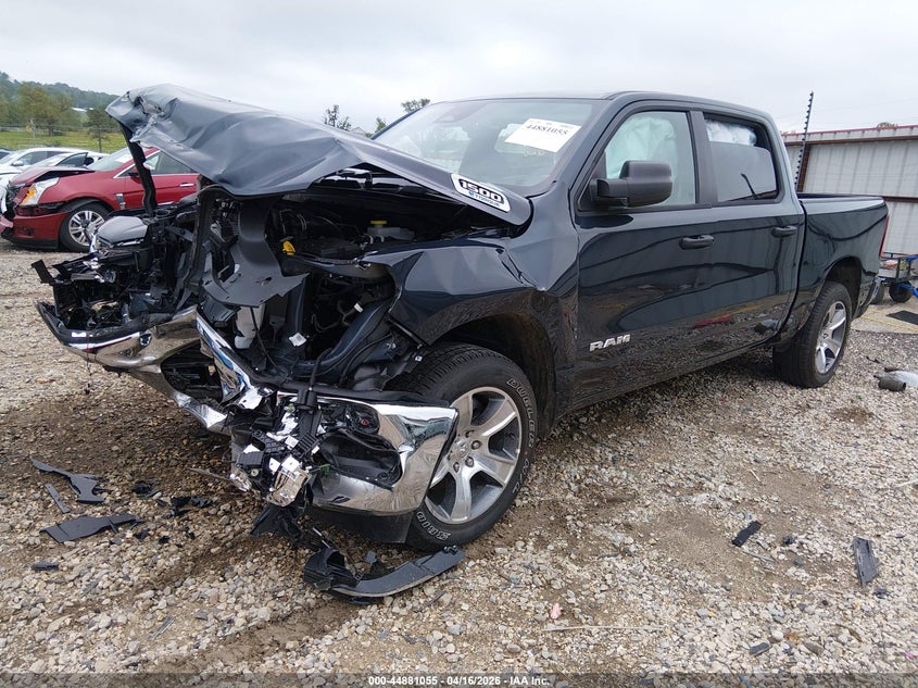 2025 Ram 1500 3.6 blue Lot 111044881055 Vin 1C6RRFGG0SN207780