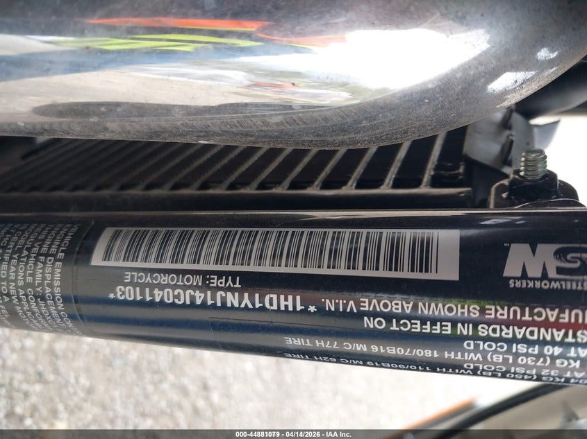 2018 Harley-Davidson Fxlr Low Rider VIN: 1HD1YNJ14JC041103 Lot: 44881079