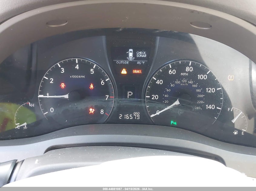 2010 Lexus Rx 350 VIN: 2T2BK1BA7AC073447 Lot: 44881087