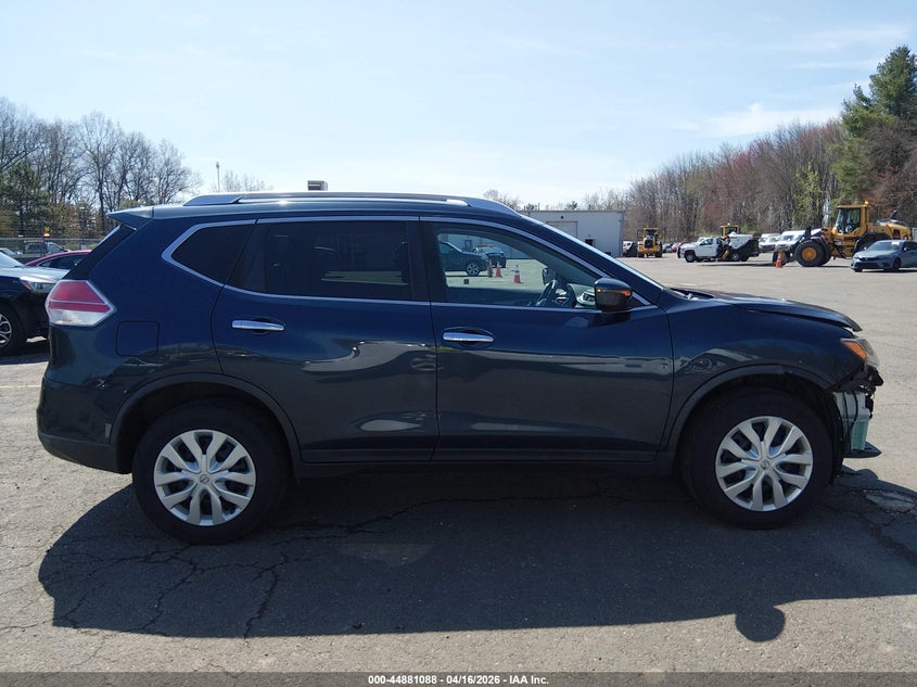 2016 Nissan Rogue 2.5 S blue Lot 111044881088 Vin KNMAT2MV1GP730255