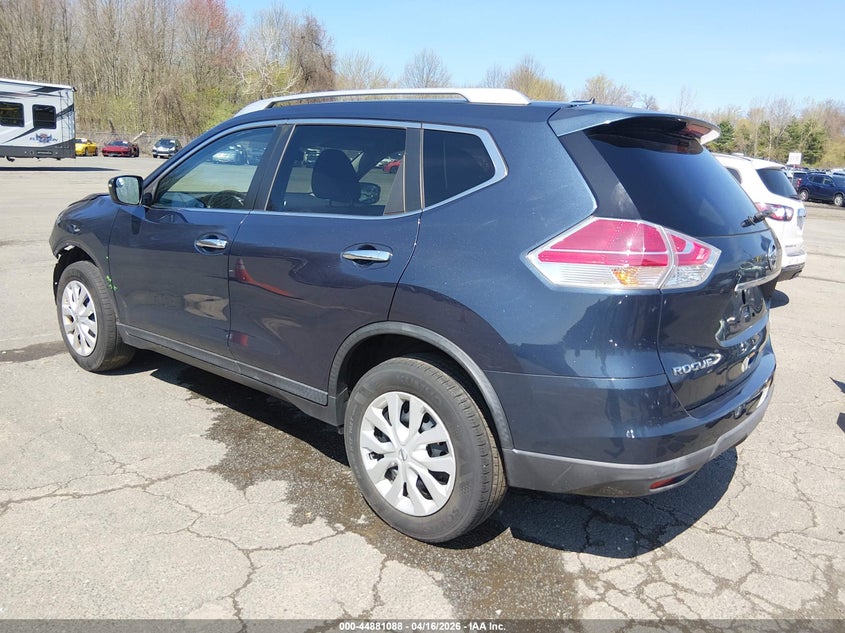 2016 Nissan Rogue 2.5 S blue Lot 111044881088 Vin KNMAT2MV1GP730255