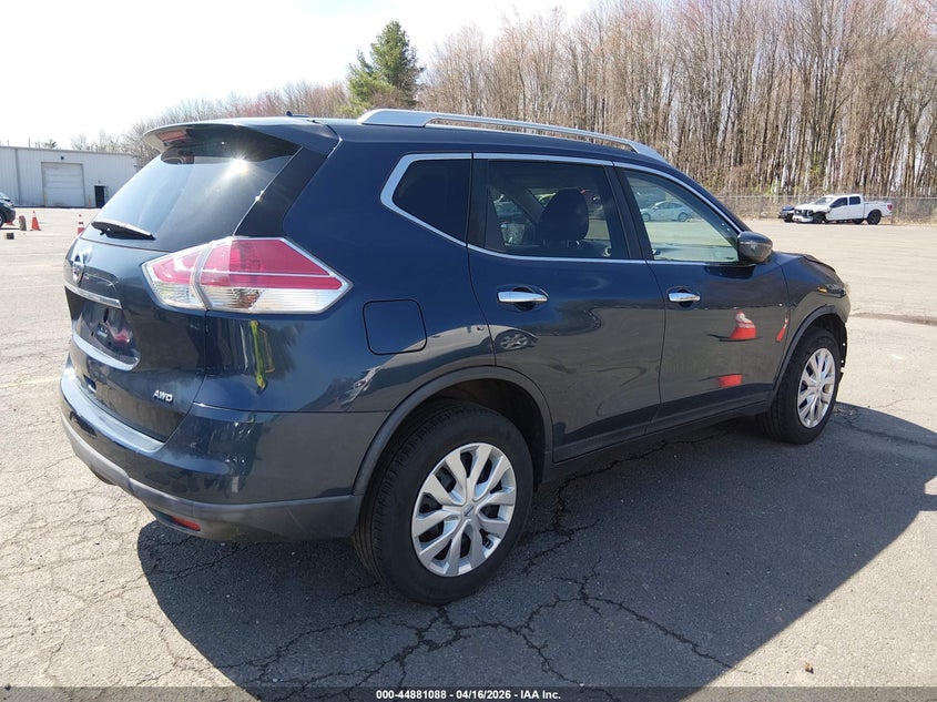 2016 Nissan Rogue 2.5 S blue Lot 111044881088 Vin KNMAT2MV1GP730255