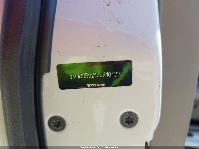 2007 Volvo S60 2.5T VIN: YV1RS592172610422 Lot: 44881153