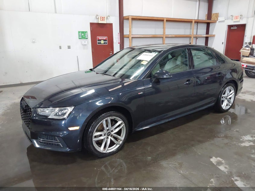 2017 Audi A4 2.0 2.0T Season Of Ultra Premium blue Lot 111044881164 Vin WAUKMAF48HN058320