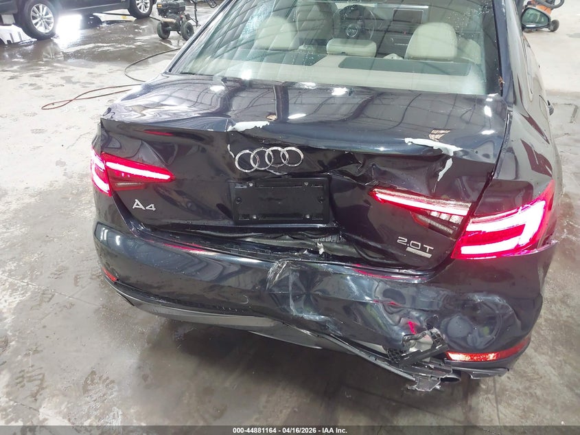2017 Audi A4 2.0 2.0T Season Of Ultra Premium blue Lot 111044881164 Vin WAUKMAF48HN058320