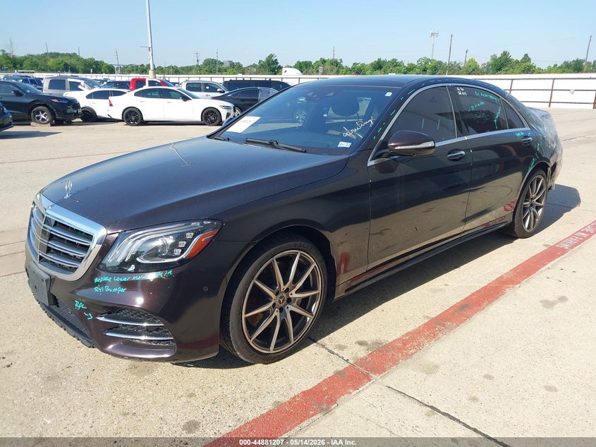 Vin: w1kug8db2la528375, lot: 45378538, mercedes-benz s 560 20202