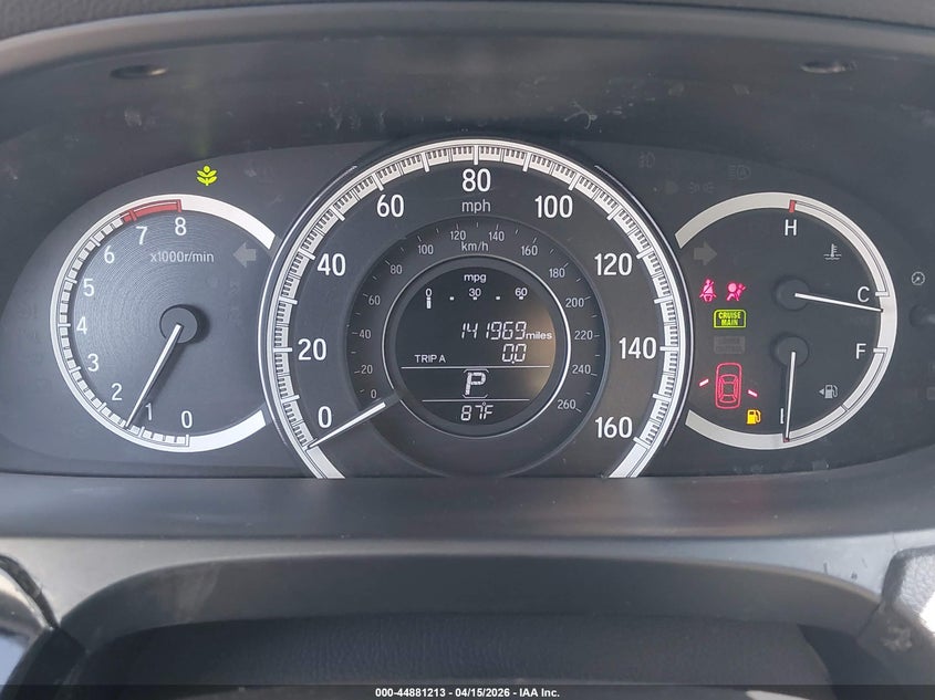 2017 Honda Accord Lx VIN: 1HGCR2F38HA172770 Lot: 44881213