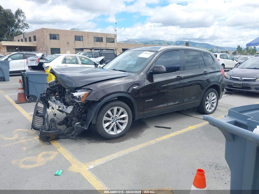 2015 Bmw X3 Xdrive28i 5UXWX9C5XF0D54085 photo 1