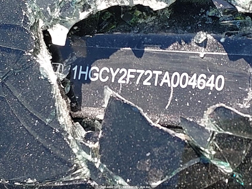 2026 Honda Accord Hybrid Sport-L VIN: 1HGCY2F72TA004640 Lot: 44881317