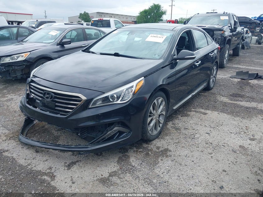 2015 Hyundai Sonata 2.0 Limited 2.0T black Lot 111044881411 Vin 5NPE34AB8FH257343