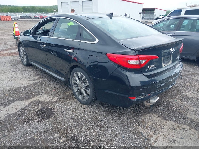 2015 Hyundai Sonata 2.0 Limited 2.0T black Lot 111044881411 Vin 5NPE34AB8FH257343
