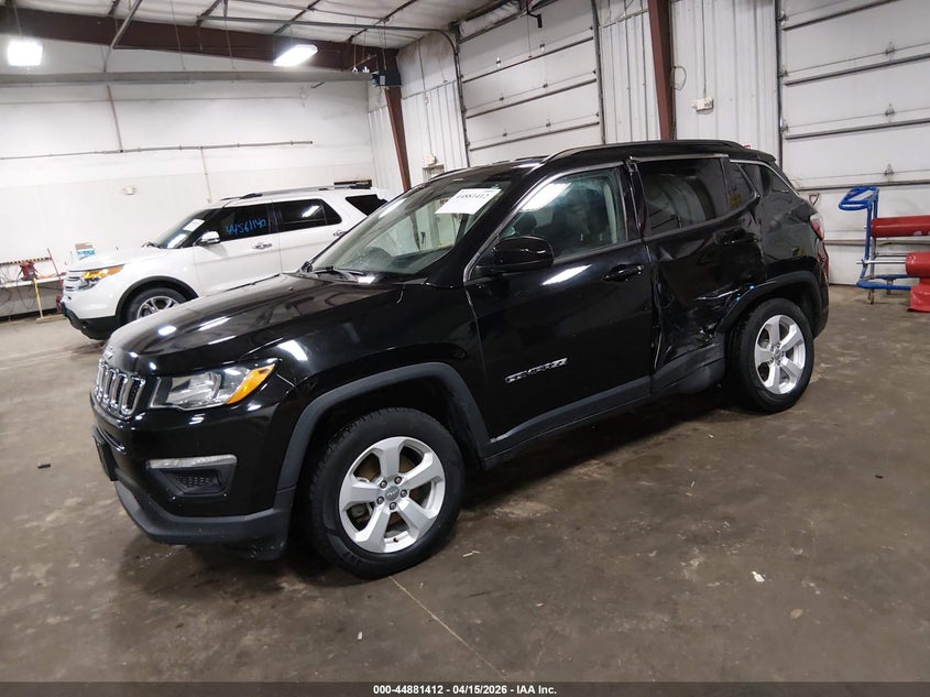 2018 Jeep Compass 2.4 Latitude 4X4 black Lot 111044881412 Vin 3C4NJDBBXJT403738