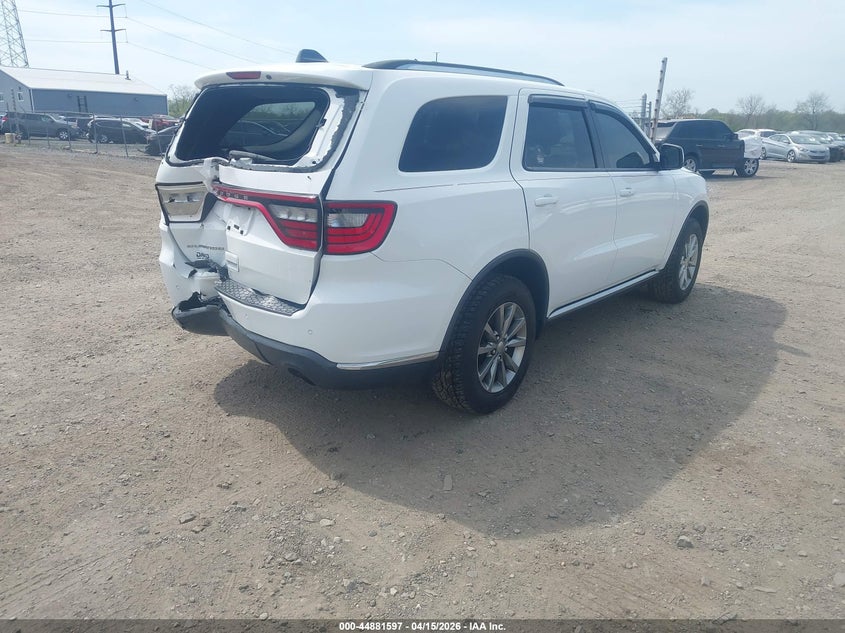 Vin: 1c4rdjag0hc850783, lot: 45378928, dodge durango sxt awd 20174