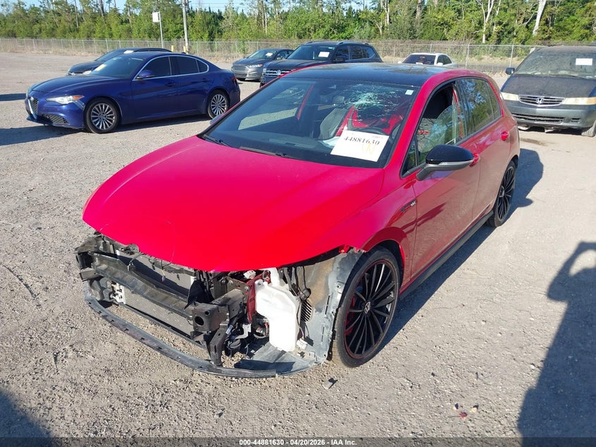Vin: wvw8a7cd0pw207972, lot: 45378961, volkswagen golf gti 2.0t 40th anniversary edition 20232
