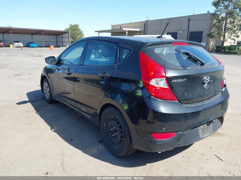 2017 Hyundai Accent 1.6 Se black Lot 111044881644 Vin KMHCT5AE7HU300937