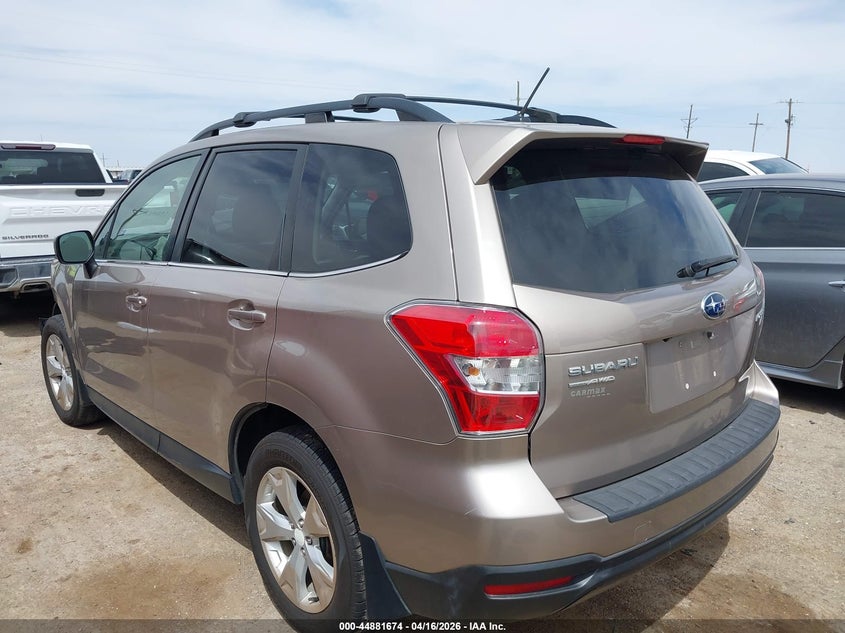 2015 Subaru Forester 2.5 2.5I Limited brown Lot 111044881674 Vin JF2SJARC7FH566127
