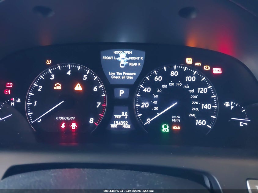 2007 Lexus Ls 460 L VIN: JTHGL46F275004961 Lot: 44881724