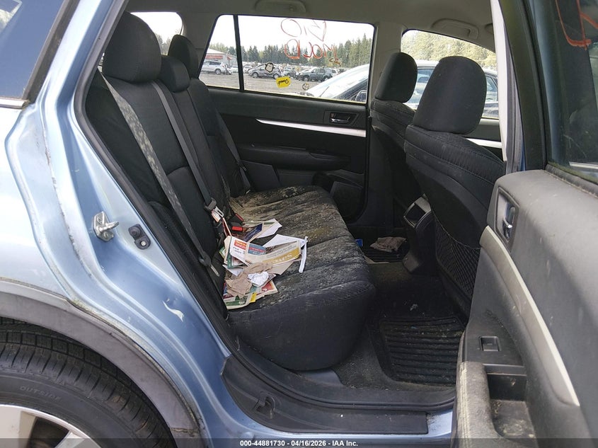 2012 Subaru Outback 2.5 2.5I Premium blue Lot 111044881730 Vin 4S4BRCCC2C3245239