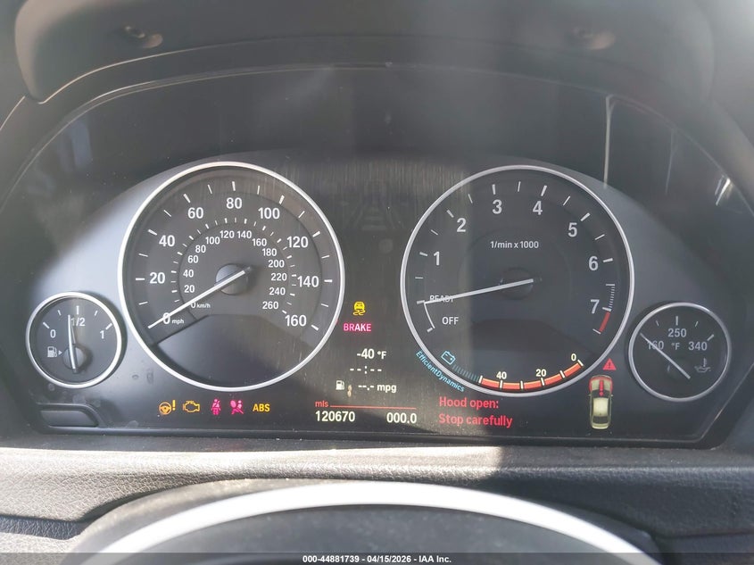 2013 BMW 328I VIN: WBA3A5G56DNP24337 Lot: 44881739