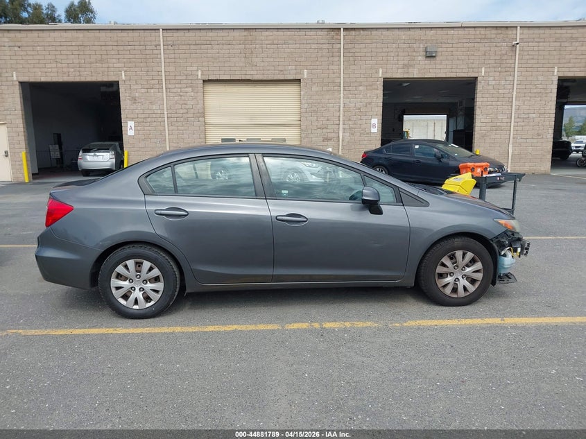 2012 Honda Civic Lx VIN: 2HGFB2F5XCH567451 Lot: 44881789