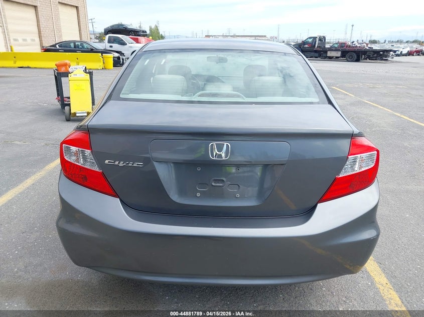 2012 Honda Civic Lx VIN: 2HGFB2F5XCH567451 Lot: 44881789