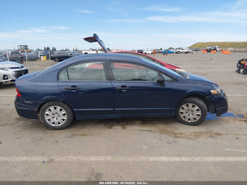 2010 Honda Civic Vp VIN: 2HGFA1F3XAH520624 Lot: 44881806