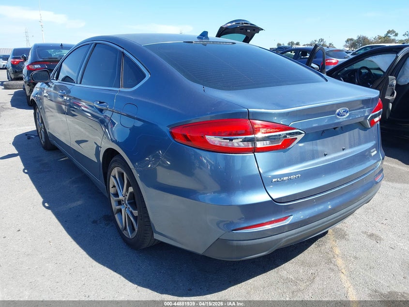 2019 Ford Fusion 1.5 Sel blue Lot 111044881939 Vin 3FA6P0CD2KR238798