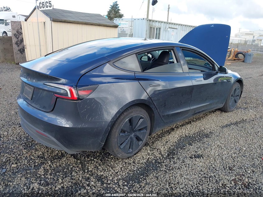 2024 Tesla Model 3 Long Range Dual Motor All-Wheel Drive/Rear-Wheel Drive grey Lot 111044882037 Vin 5YJ3E1EA7RF867660
