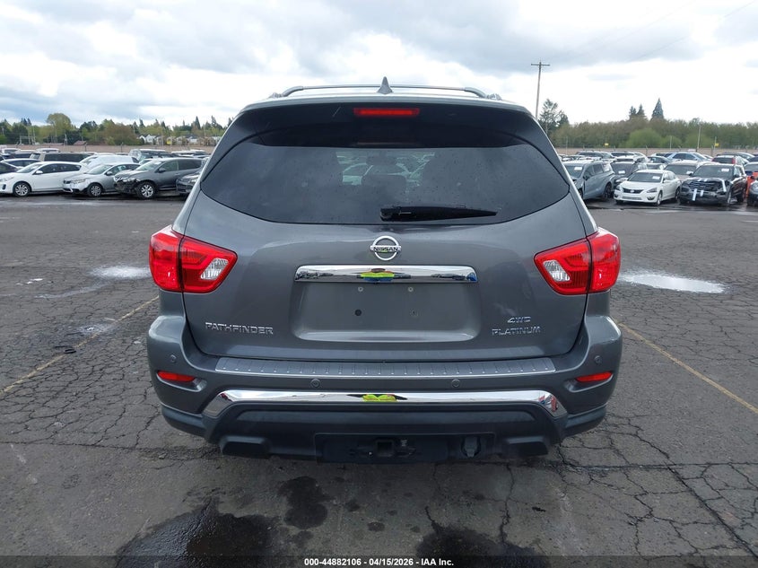 2019 Nissan Pathfinder Platinum VIN: 5N1DR2MM8KC640163 Lot: 44882106