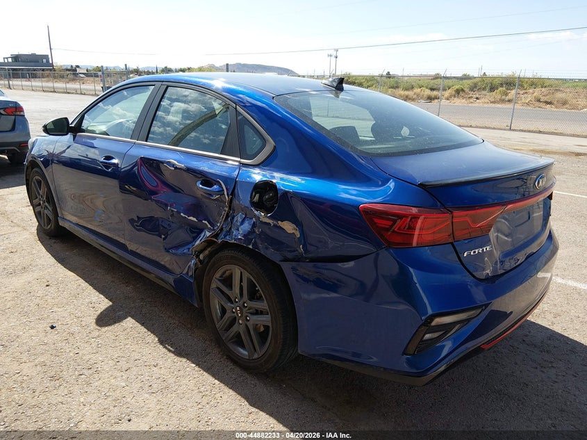 Vin: 3kpf34adxme384568, lot: 45379564, kia forte gt-line 20213