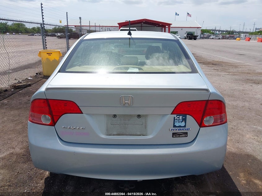 2008 Honda Civic Hybrid VIN: JHMFA36238S011154 Lot: 44882364