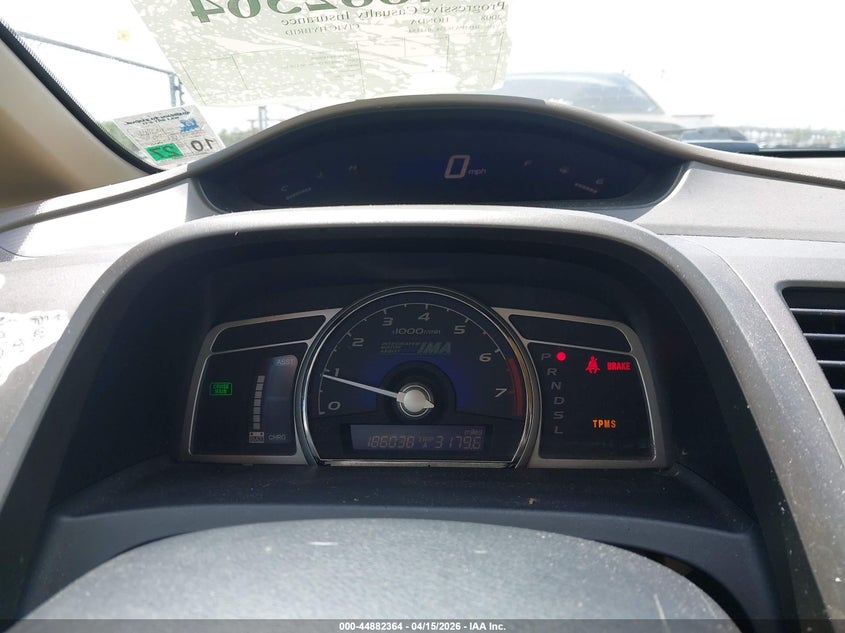 2008 Honda Civic Hybrid VIN: JHMFA36238S011154 Lot: 44882364