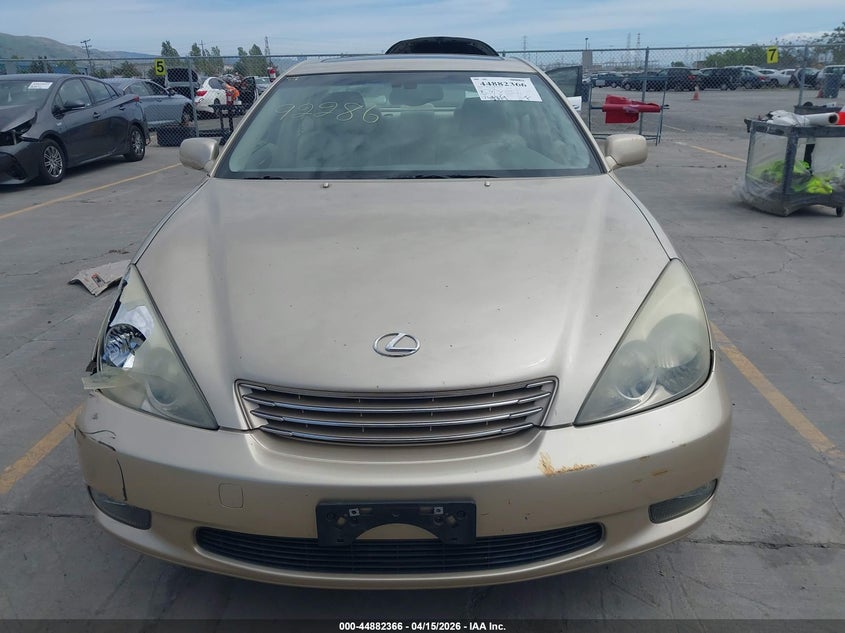 2003 Lexus Es 300 VIN: JTHBF30G030115660 Lot: 44882366