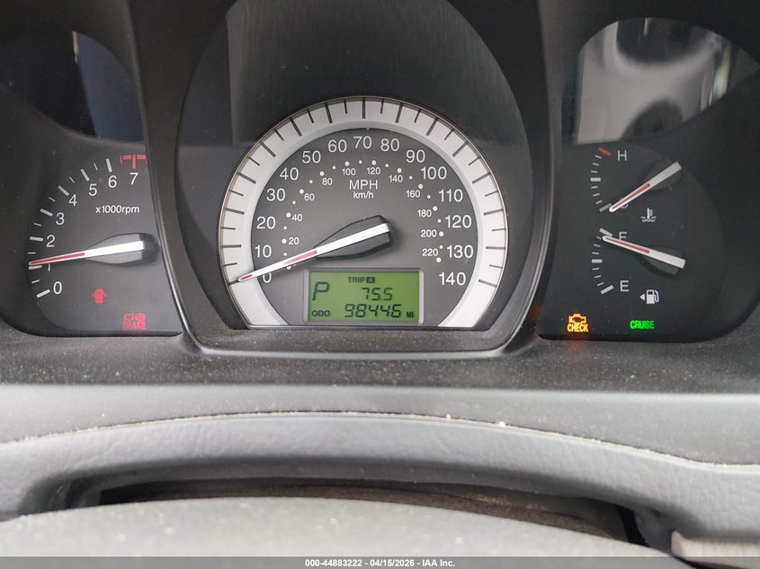 2007 Kia Spectra Ex VIN: KNAFE122075420822 Lot: 44883222