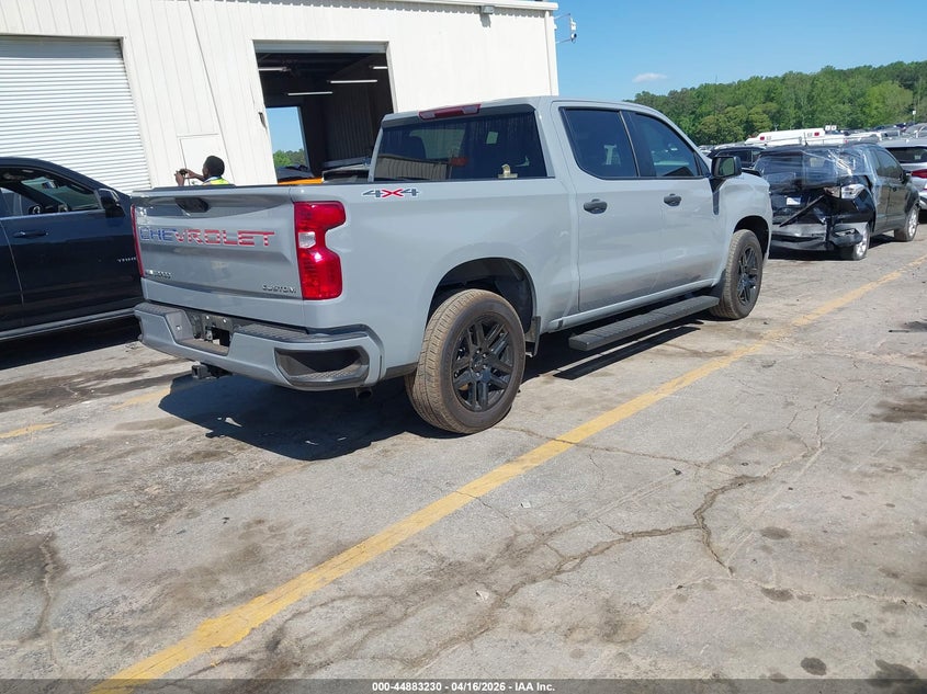VIN 1GCPDBEK0RZ217680 2024 CHEVROLET SILVERADO 1500 4WD  SHORT BED CUSTOM