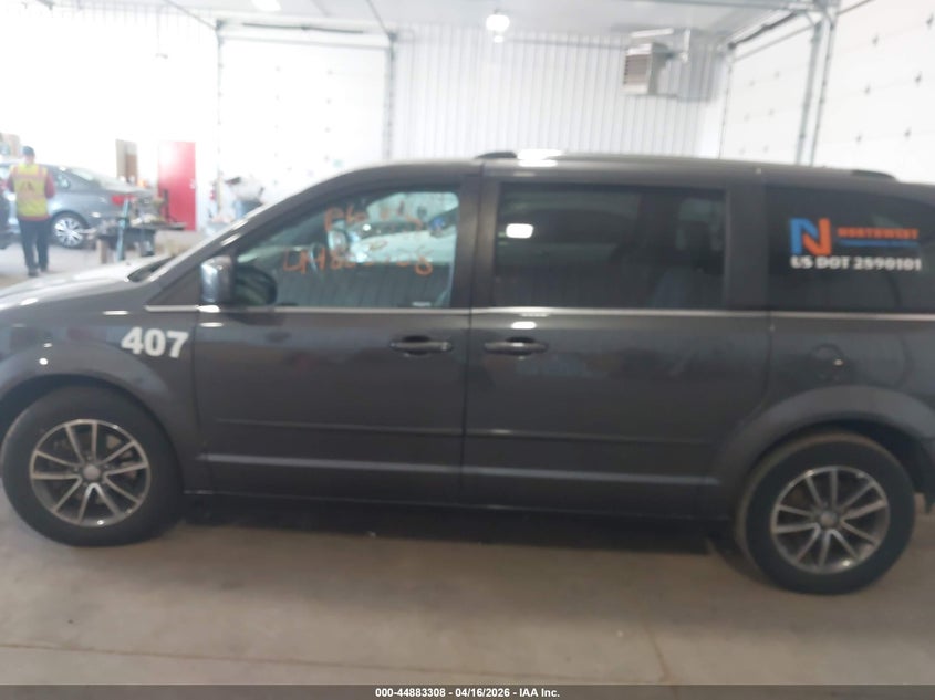 2017 Dodge Caravan 3.6 Grand Sxt grey Lot 111044883308 Vin 2C4RDGCG1HR858947