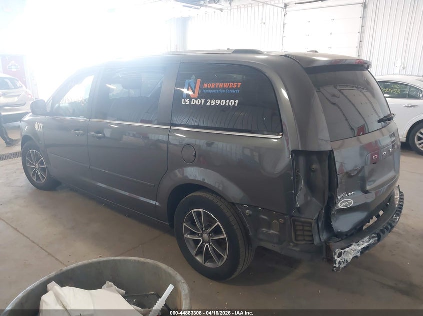 Vin: 2c4rdgcg1hr858947, lot: 45380654, dodge grand caravan sxt 20173