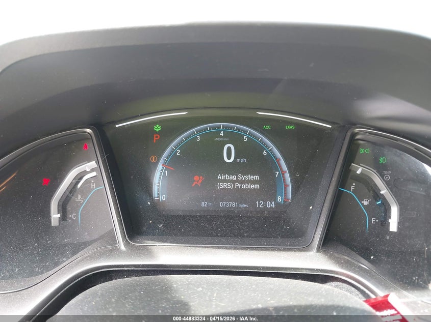 2019 Honda Civic Ex VIN: SHHFK7H61KU229070 Lot: 44883324