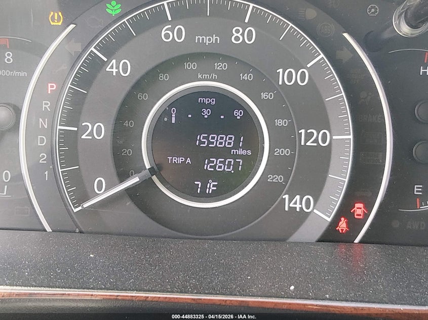 2013 Honda Cr-V Ex-L VIN: 5J6RM4H77DL034410 Lot: 44883325