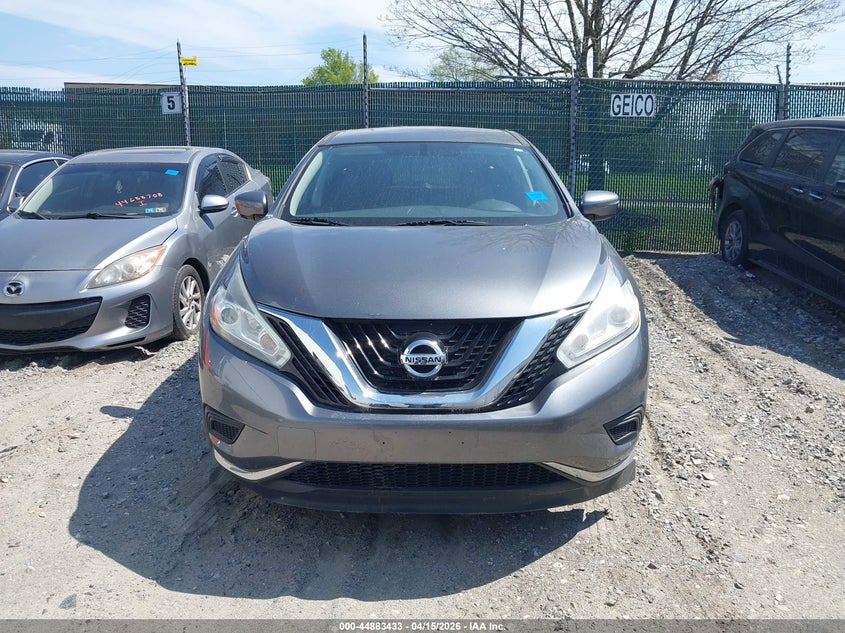 2016 Nissan Murano S VIN: 5N1AZ2MH7GN124507 Lot: 44883433
