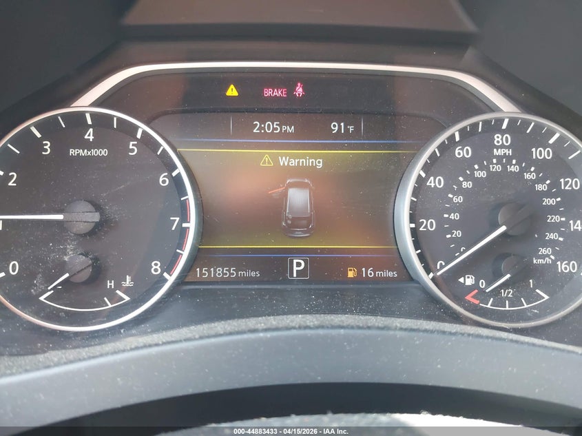 2016 Nissan Murano S VIN: 5N1AZ2MH7GN124507 Lot: 44883433