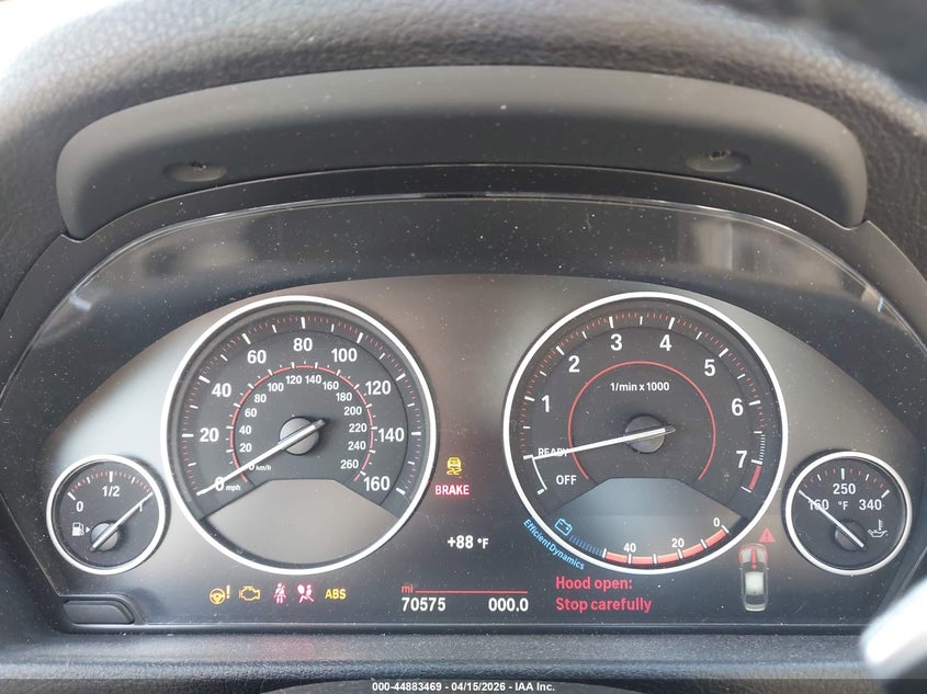 2016 BMW 328I xDrive VIN: WBA8E3G5XGNU04375 Lot: 44883469