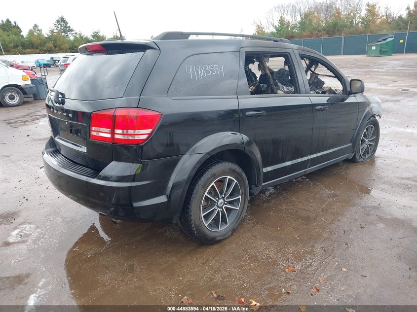 2018 Dodge Journey 2.4 Se black Lot 111044883594 Vin 3C4PDCAB5JT534023