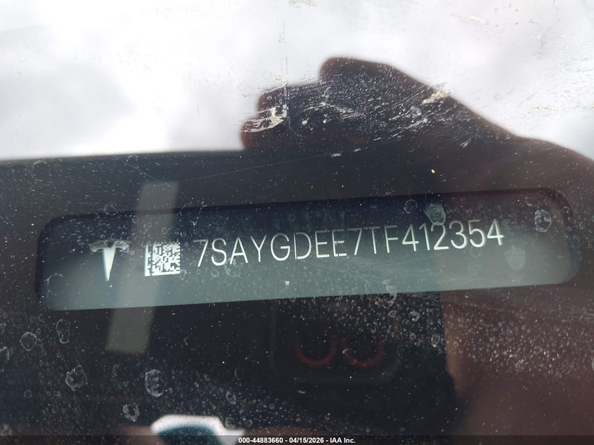 2026 Tesla Model Y All-Wheel Drive/Long Range Launch Series/Premium All-Wheel Drive VIN: 7SAYGDEE7TF412354 Lot: 44883660
