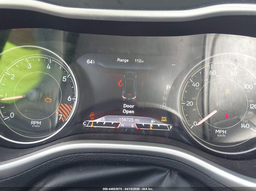 2014 Jeep Cherokee Limited VIN: 1C4PJMDB1EW198722 Lot: 44883875